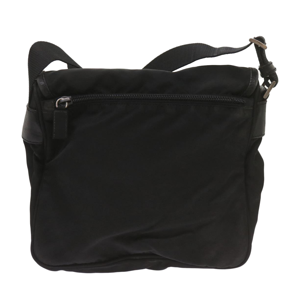 PRADA Shoulder Bag Nylon Black Auth ki4194 - 0