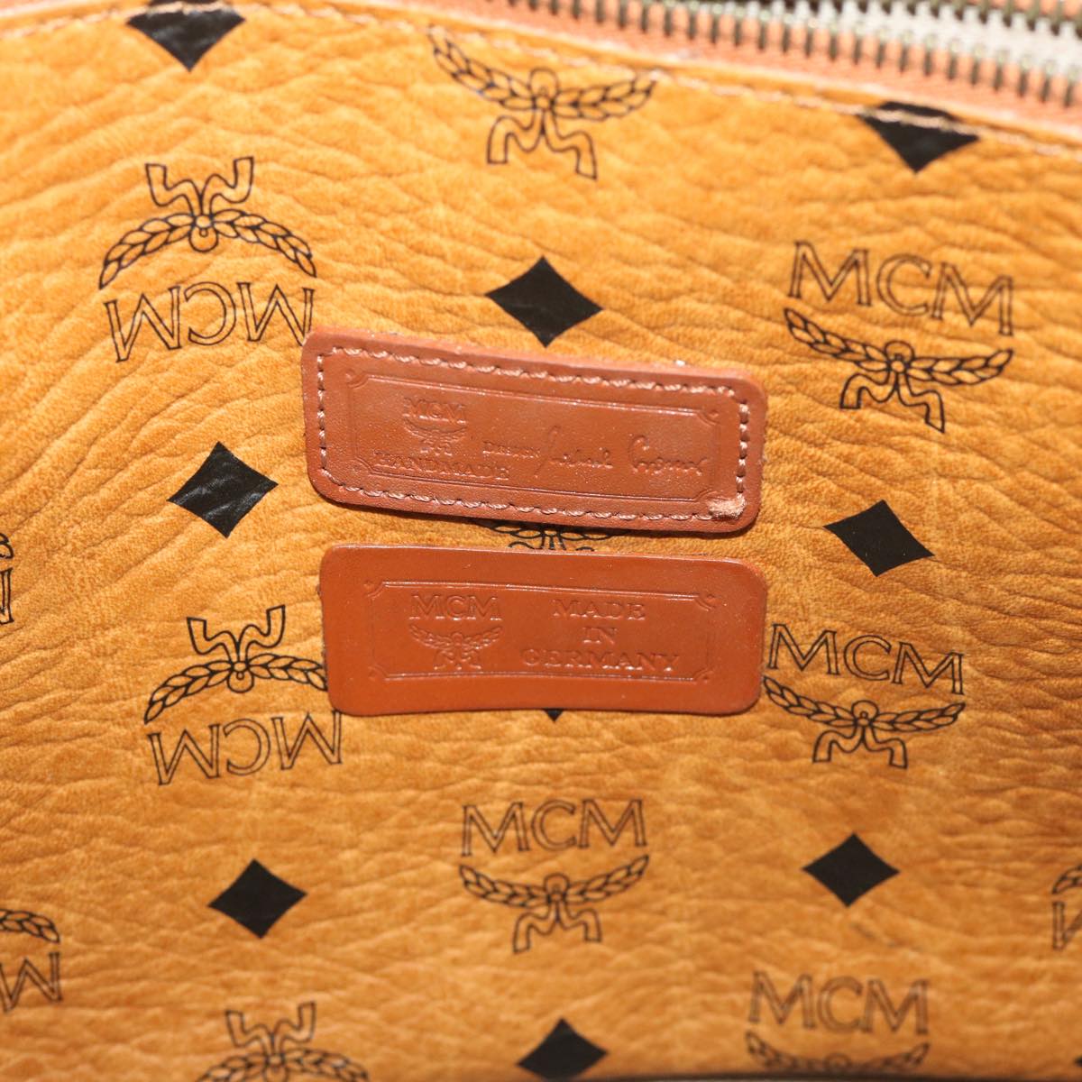 MCM Vicetos Logogram Tote Bag PVC Brown Auth ki4202