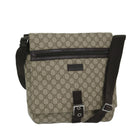 GUCCI GG Supreme Shoulder Bag PVC Beige 141194 Auth ki4209-1