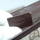 GUCCI GG Supreme Shoulder Bag PVC Beige 141194 Auth ki4209-11