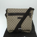 GUCCI GG Supreme Shoulder Bag PVC Beige 141194 Auth ki4209-12
