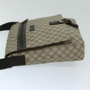 GUCCI GG Supreme Shoulder Bag PVC Beige 141194 Auth ki4209-4