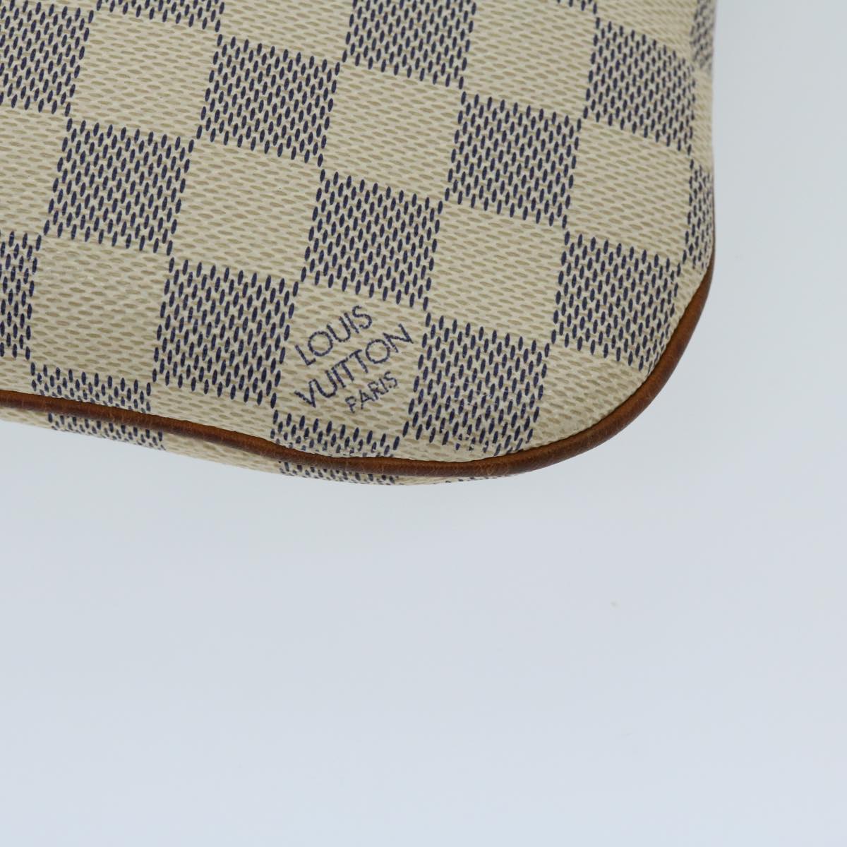 LOUIS VUITTON Damier Azur Pochette Bosphore Shoulder Bag N51112 LV Auth ki4224