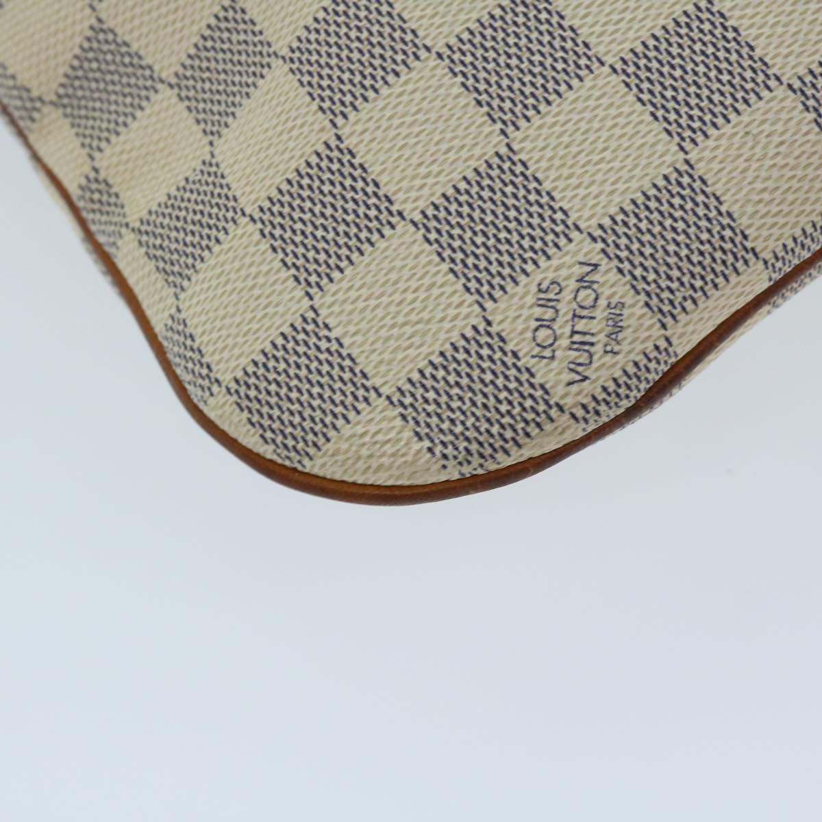 LOUIS VUITTON Damier Azur Pochette Bosphore Shoulder Bag N51112 LV Auth ki4224