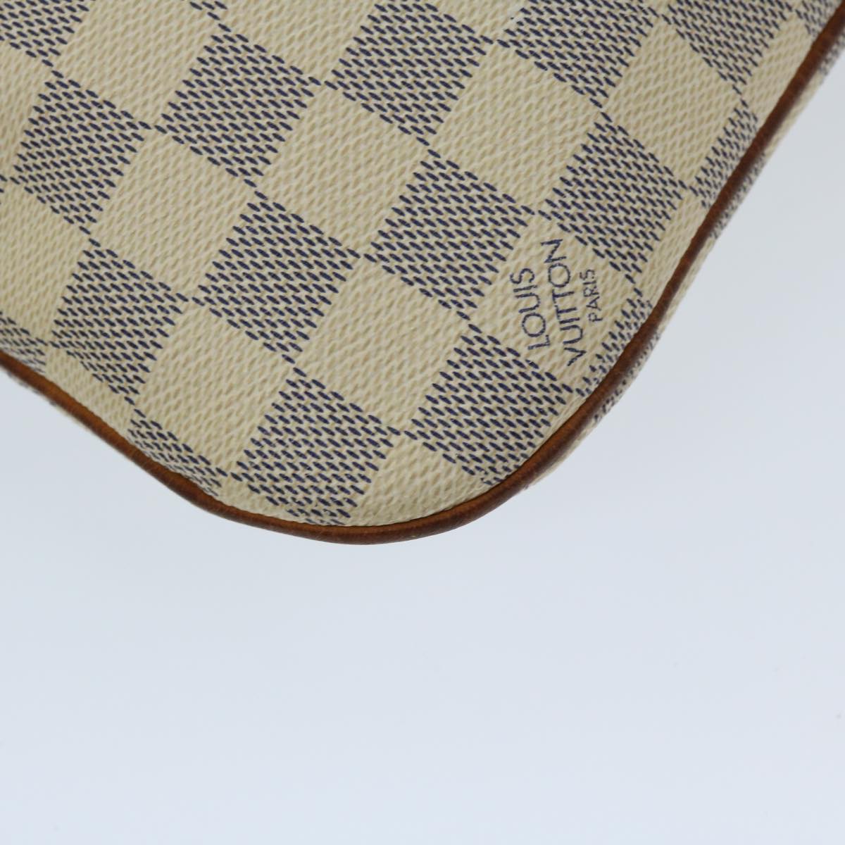 LOUIS VUITTON Damier Azur Pochette Bosphore Shoulder Bag N51112 LV Auth ki4224