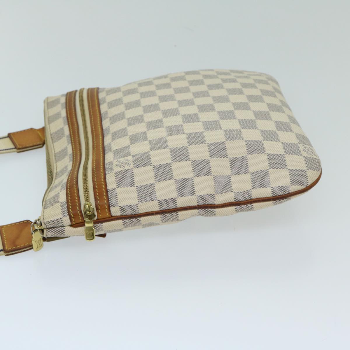 LOUIS VUITTON Damier Azur Pochette Bosphore Shoulder Bag N51112 LV Auth ki4224