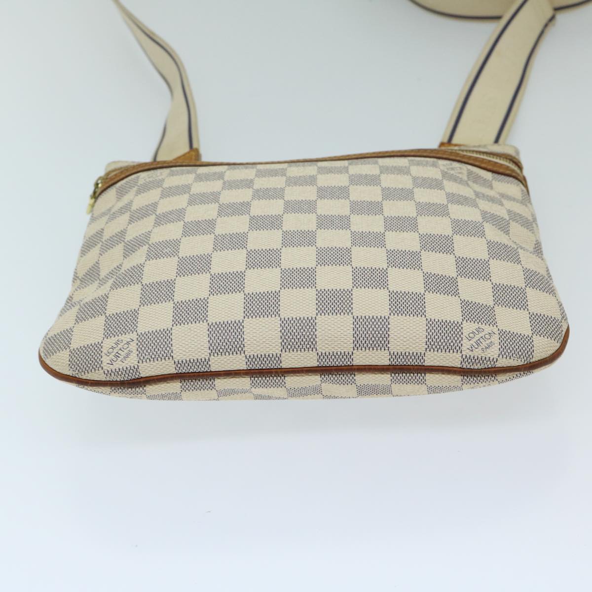 LOUIS VUITTON Damier Azur Pochette Bosphore Shoulder Bag N51112 LV Auth ki4224