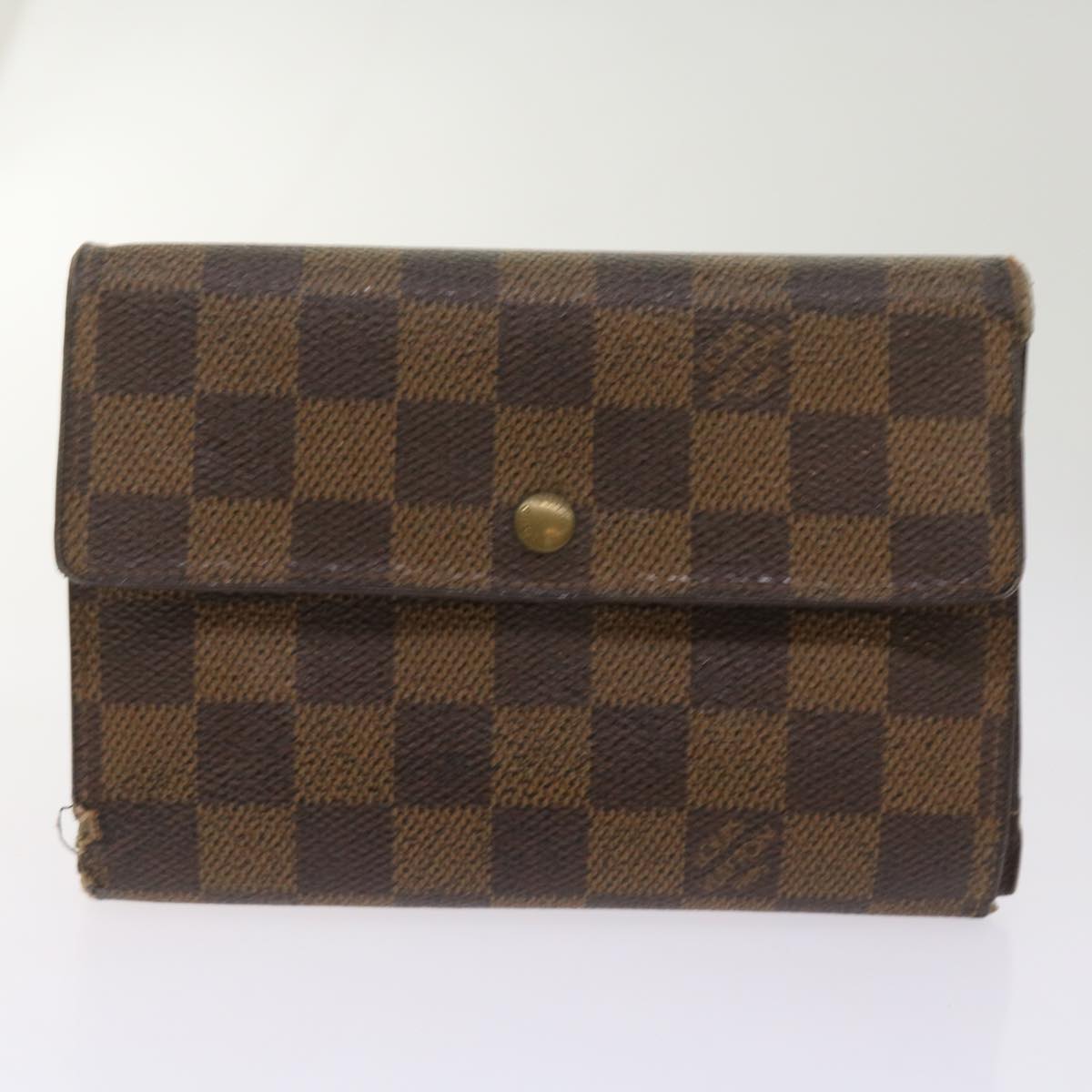 LOUIS VUITTON Monogram Damier Ebene Wallet 9Set LV Auth ki4235