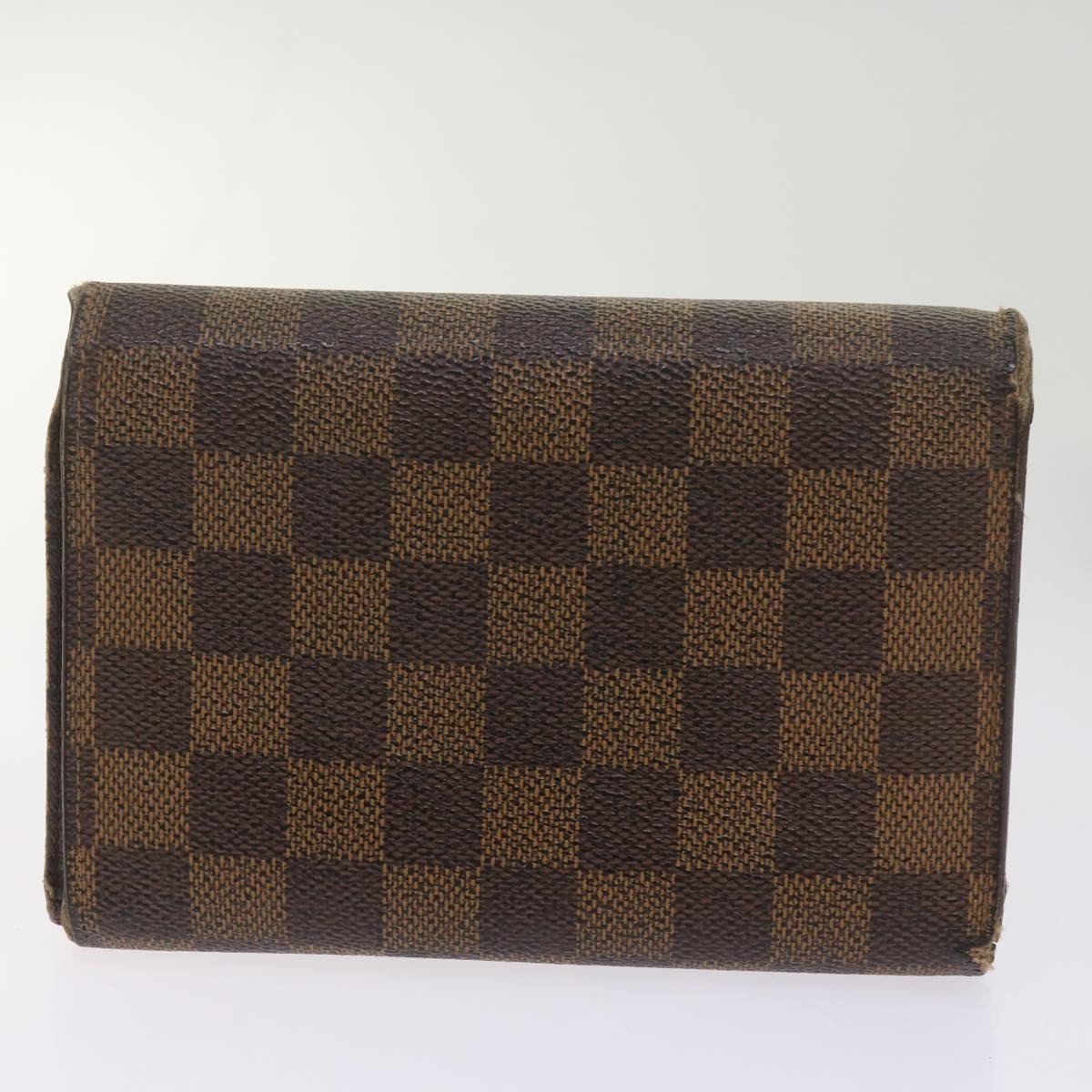 LOUIS VUITTON Monogram Damier Ebene Wallet 9Set LV Auth ki4235