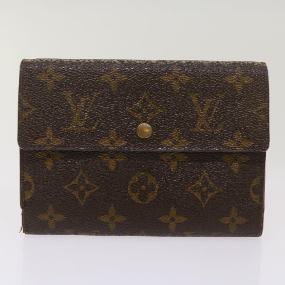 LOUIS VUITTON Monogram Damier Ebene Wallet 9Set LV Auth ki4235