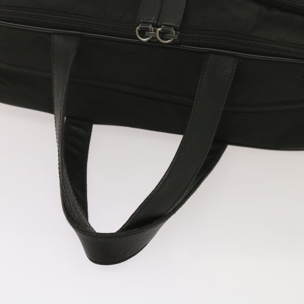 PRADA Briefcase Nylon 2way Black Auth ki4282