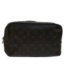 LOUIS VUITTON Monogram Trousse Toilette 28 Clutch Bag M47522 LV Auth ki4285-1
