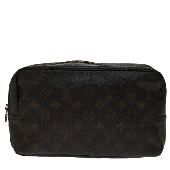 LOUIS VUITTON Monogram Trousse Toilette 28 Clutch Bag M47522 LV Auth ki4285
