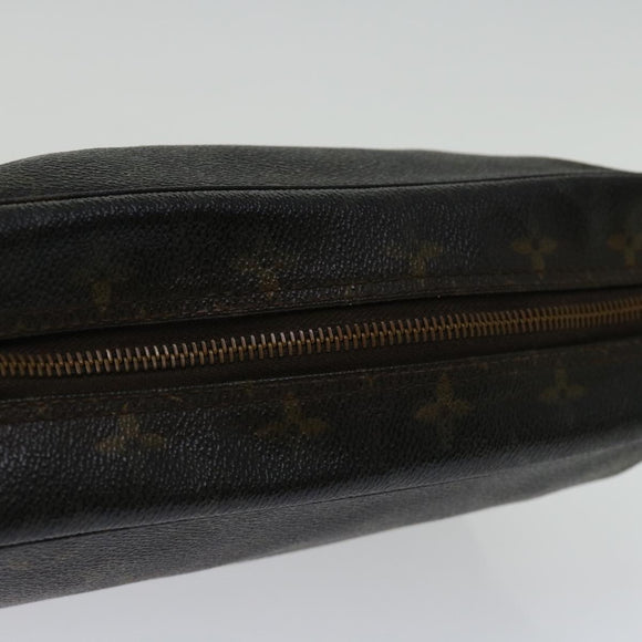 LOUIS VUITTON Monogram Trousse Toilette 28 Clutch Bag M47522 LV Auth ki4285