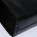 Salvatore Ferragamo Gancini Chain Shoulder Bag Leather Black Auth ki4289-15