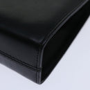 Salvatore Ferragamo Gancini Chain Shoulder Bag Leather Black Auth ki4289-16