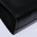 Salvatore Ferragamo Gancini Chain Shoulder Bag Leather Black Auth ki4289-17