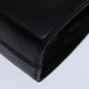 Salvatore Ferragamo Gancini Chain Shoulder Bag Leather Black Auth ki4289-18