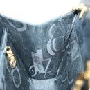 Salvatore Ferragamo Gancini Chain Shoulder Bag Leather Black Auth ki4289-20