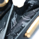 Salvatore Ferragamo Gancini Chain Shoulder Bag Leather Black Auth ki4289-21