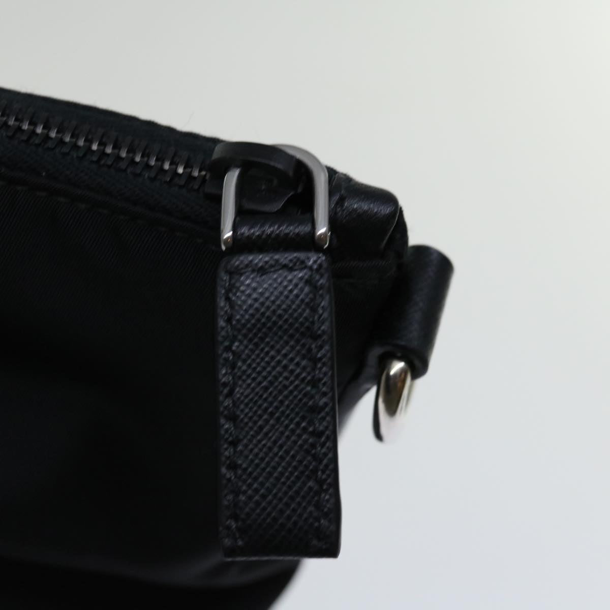 PRADA Shoulder Bag Nylon 2way Black Auth ki4294A