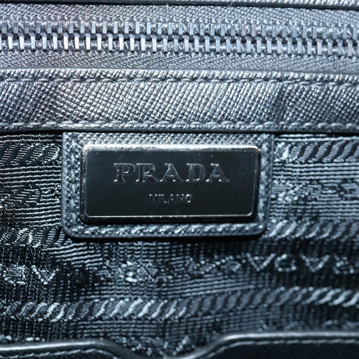 PRADA Shoulder Bag Nylon 2way Black Auth ki4294A