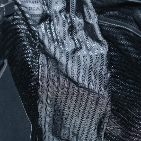 PRADA Shoulder Bag Nylon 2way Black Auth ki4294A