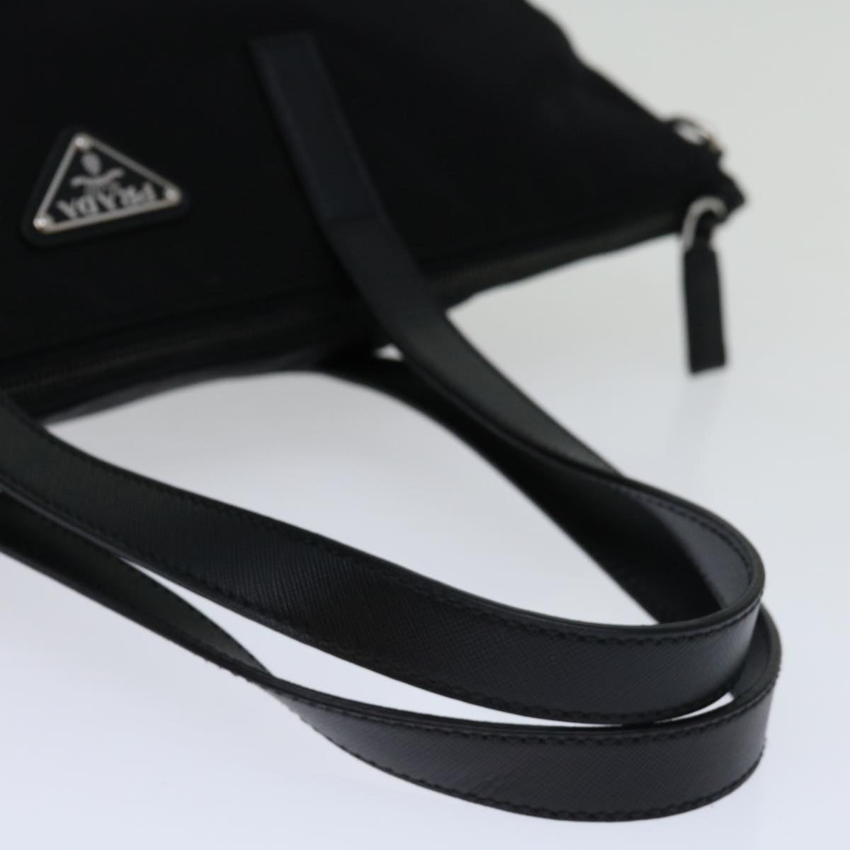 PRADA Shoulder Bag Nylon 2way Black Auth ki4294A