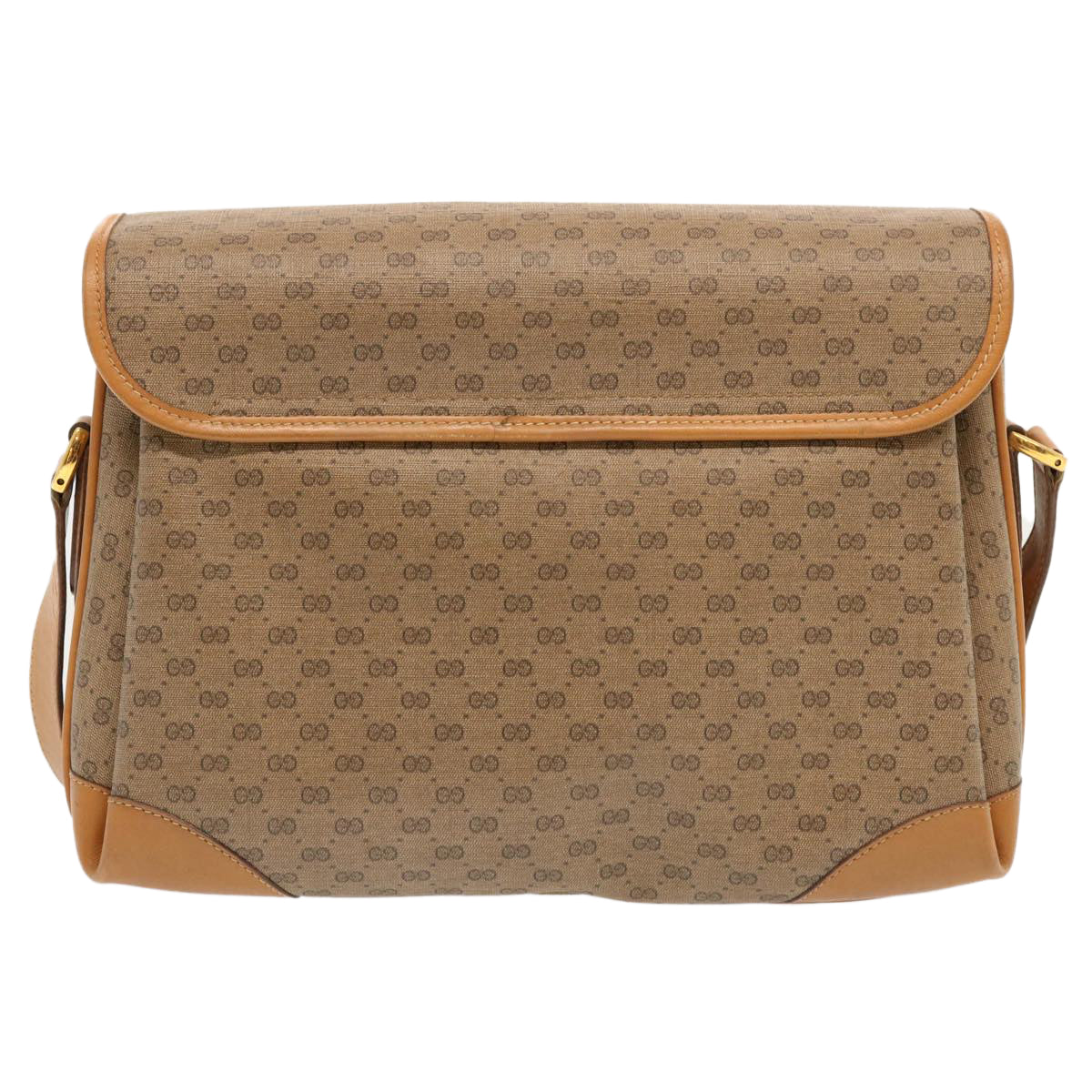 GUCCI Micro GG Supreme Shoulder Bag PVC Beige 001 116 0924 Auth ki4334