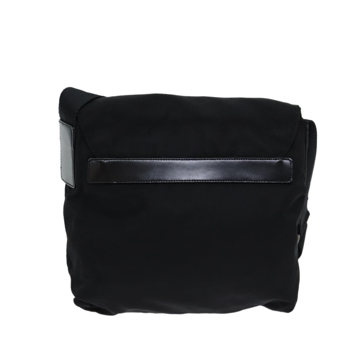 PRADA Shoulder Bag Nylon Black Auth ki4337 - 0