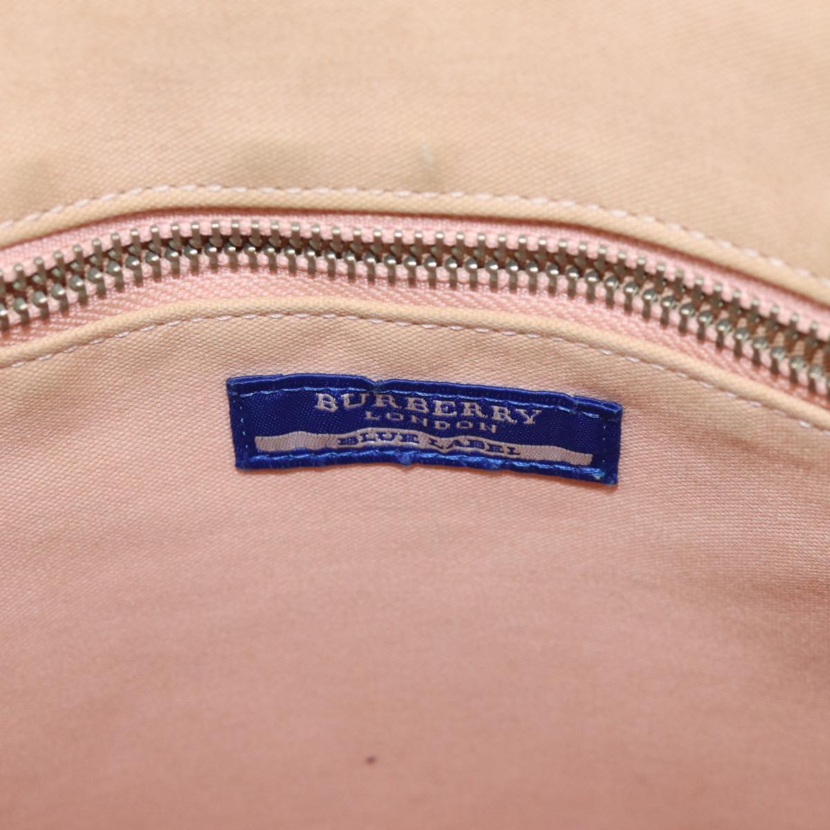 BURBERRY Blue Label Tote Bag Canvas Brown Auth ki4342