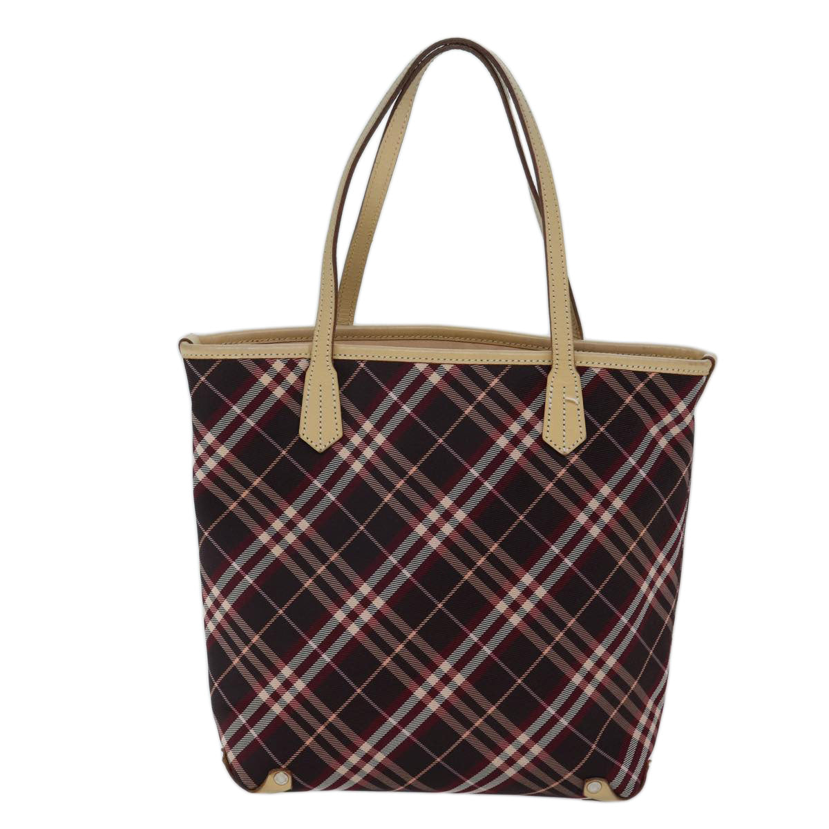 BURBERRY Blue Label Tote Bag Canvas Brown Auth ki4342 - 0