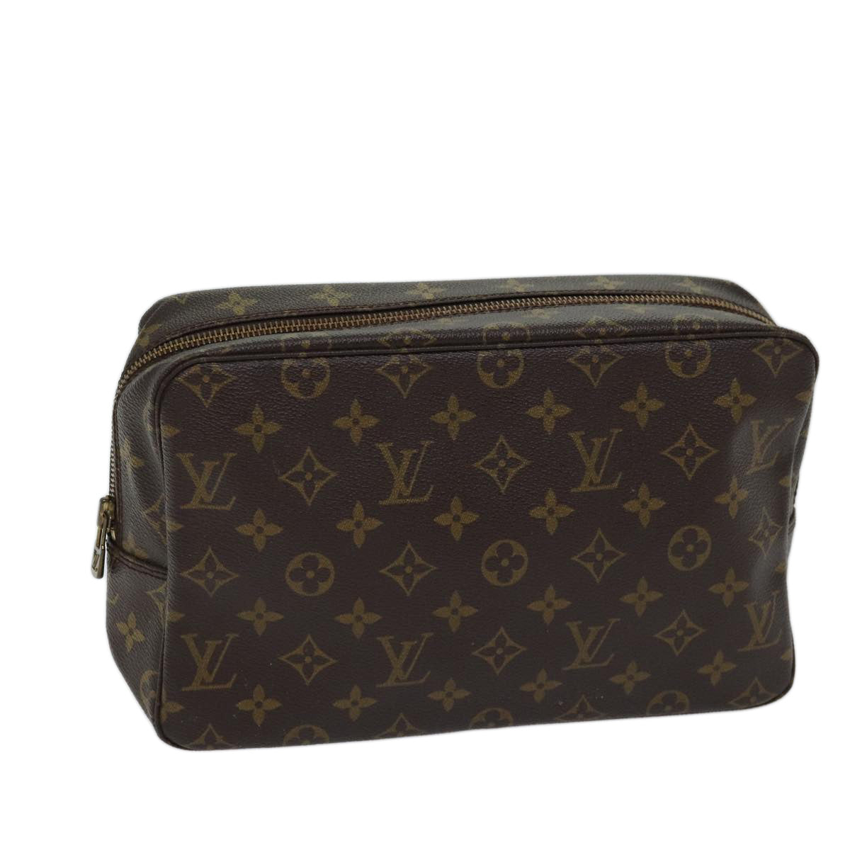 LOUIS VUITTON Monogram Trousse Toilette 28 Clutch Bag M47522 LV Auth ki4349