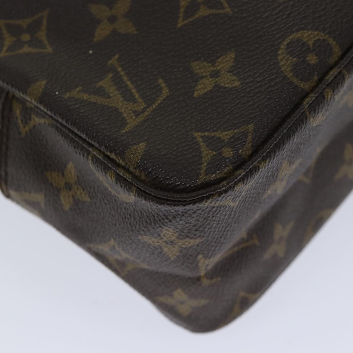 LOUIS VUITTON Monogram Trousse Toilette 28 Clutch Bag M47522 LV Auth ki4349