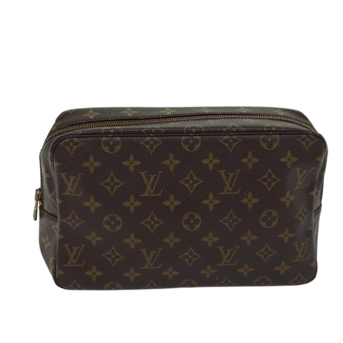 LOUIS VUITTON Monogram Trousse Toilette 28 Clutch Bag M47522 LV Auth ki4349