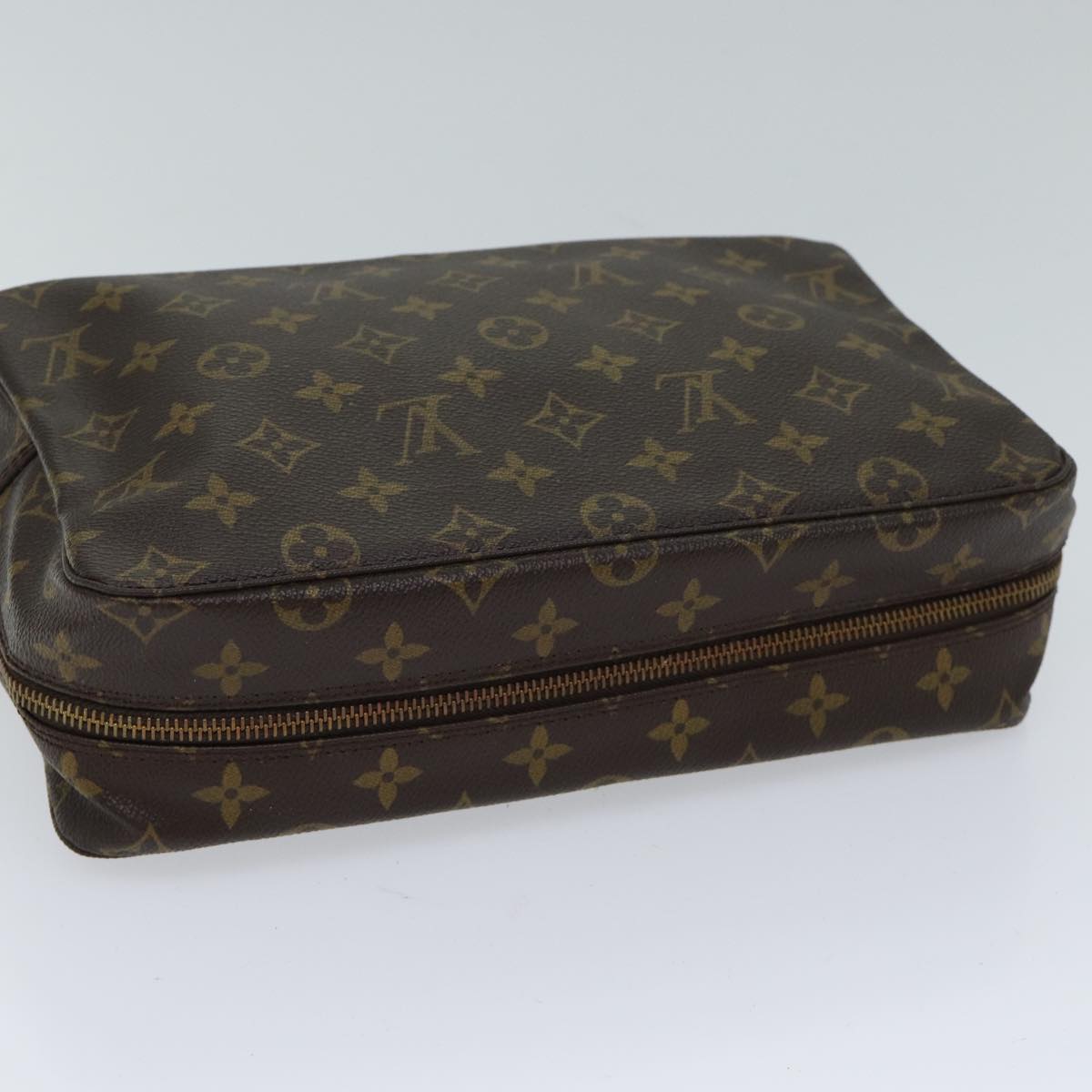 LOUIS VUITTON Monogram Trousse Toilette 28 Clutch Bag M47522 LV Auth ki4349