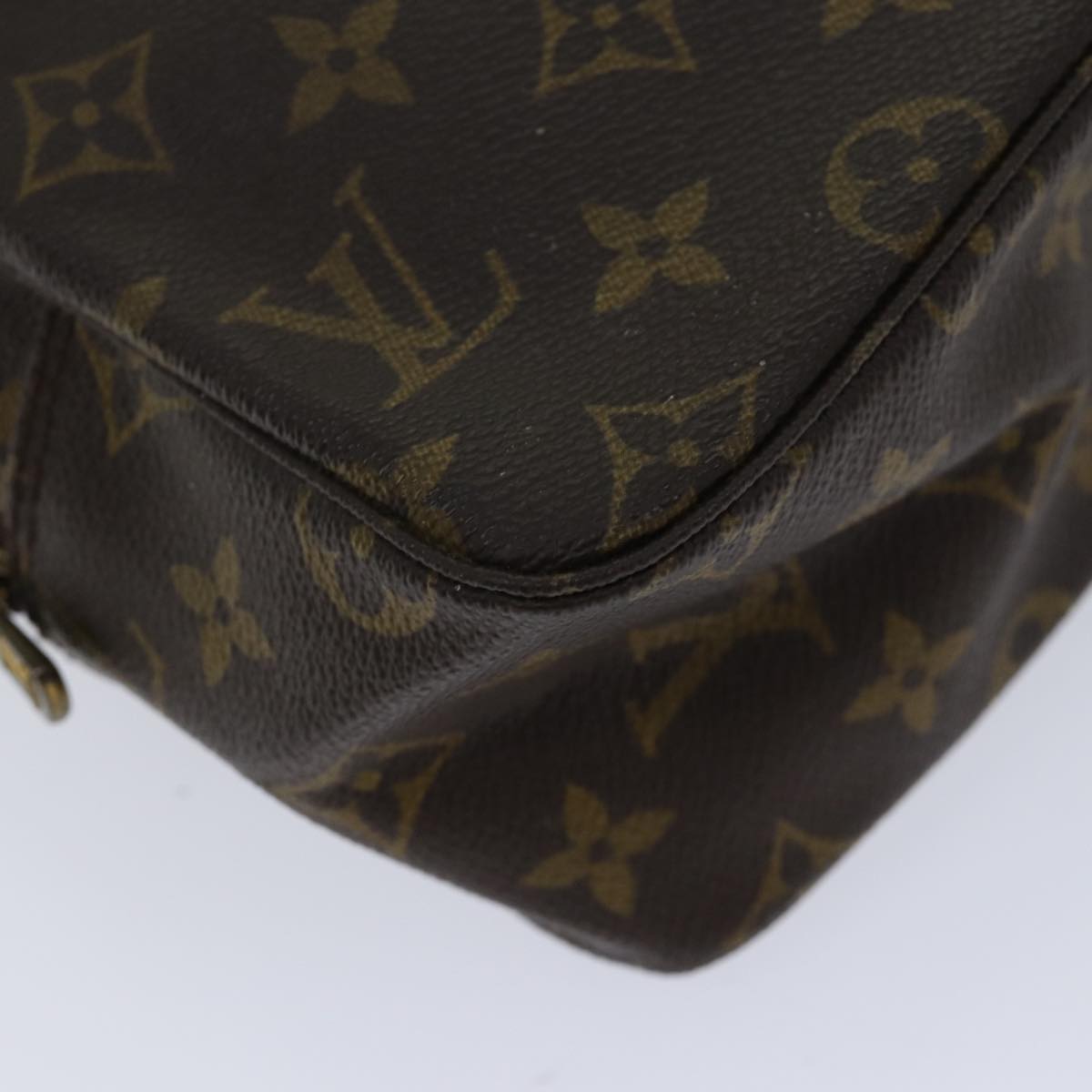 LOUIS VUITTON Monogram Trousse Toilette 28 Clutch Bag M47522 LV Auth ki4349