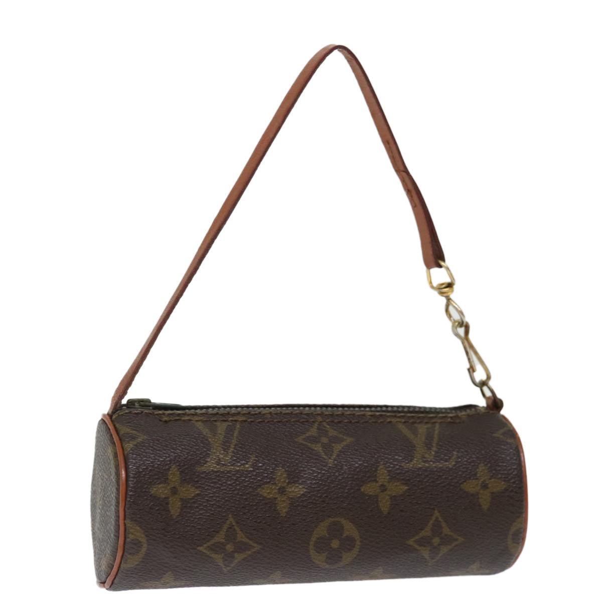 LOUIS VUITTON Monogram Papillon Pouch LV Auth ki4357