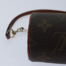 LOUIS VUITTON Monogram Papillon Pouch LV Auth ki4357-9
