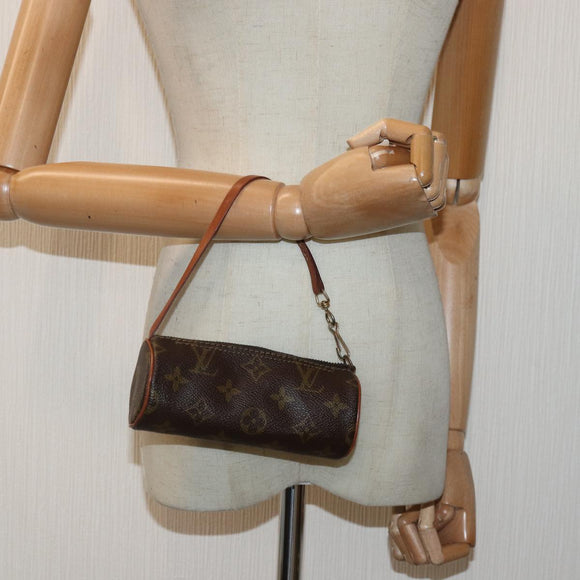 LOUIS VUITTON Monogram Papillon Pouch LV Auth ki4357