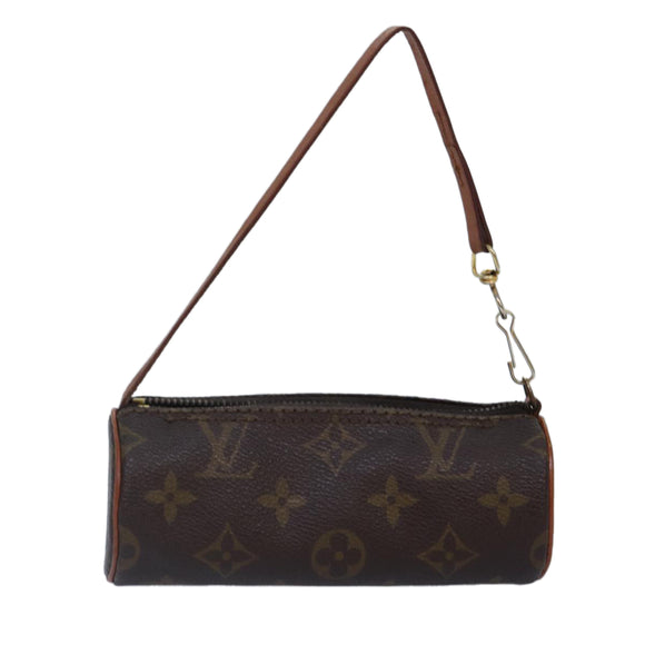 LOUIS VUITTON Monogram Papillon Pouch LV Auth ki4357