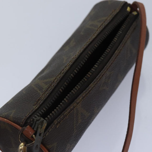 LOUIS VUITTON Monogram Papillon Pouch LV Auth ki4357