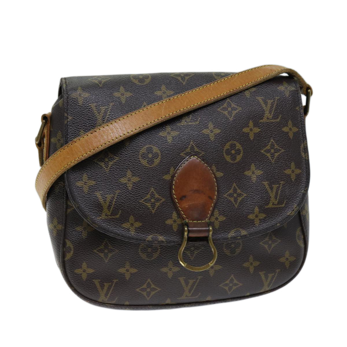 LOUIS VUITTON Monogram Saint Cloud GM Shoulder Bag M51242 LV Auth ki4371