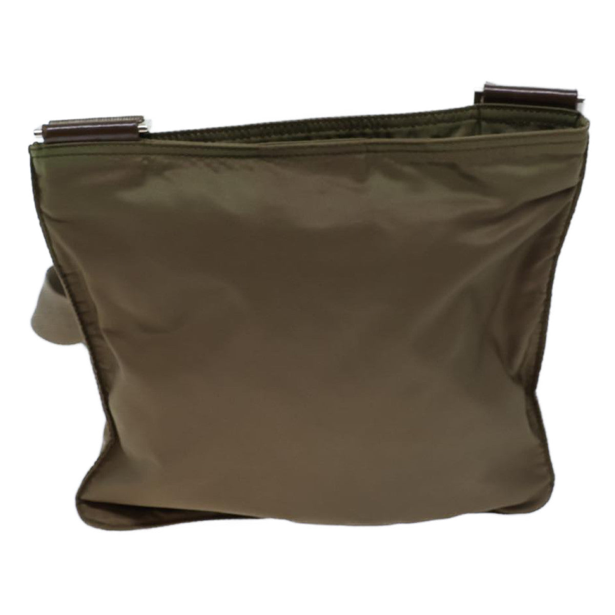 PRADA Shoulder Bag Nylon Khaki Auth ki4387