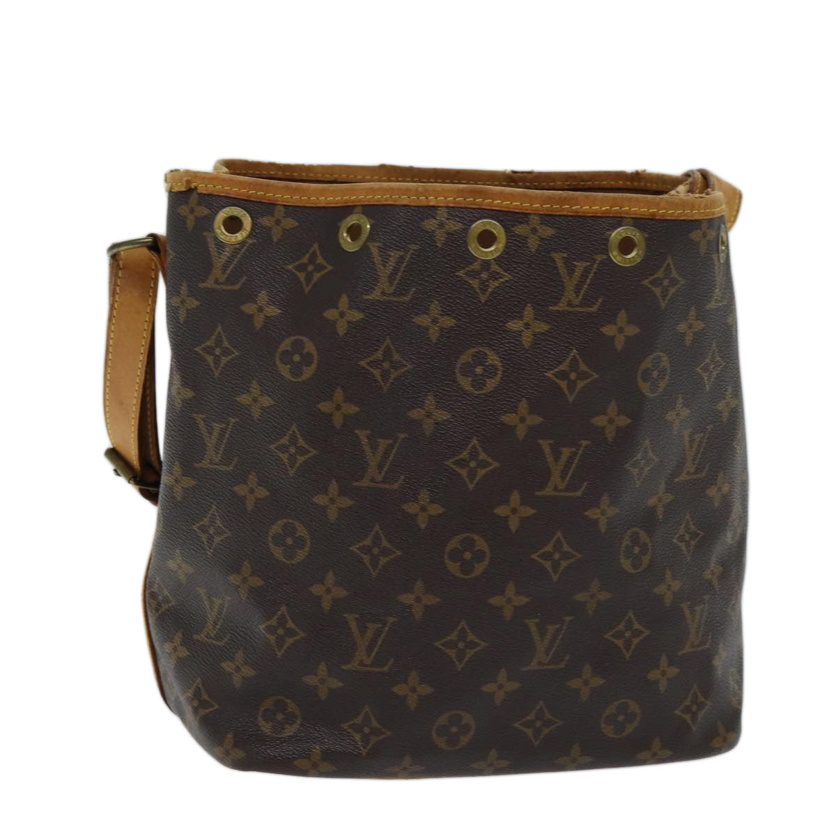 LOUIS VUITTON Monogram Petit Noe Shoulder Bag M42226 LV Auth ki4390