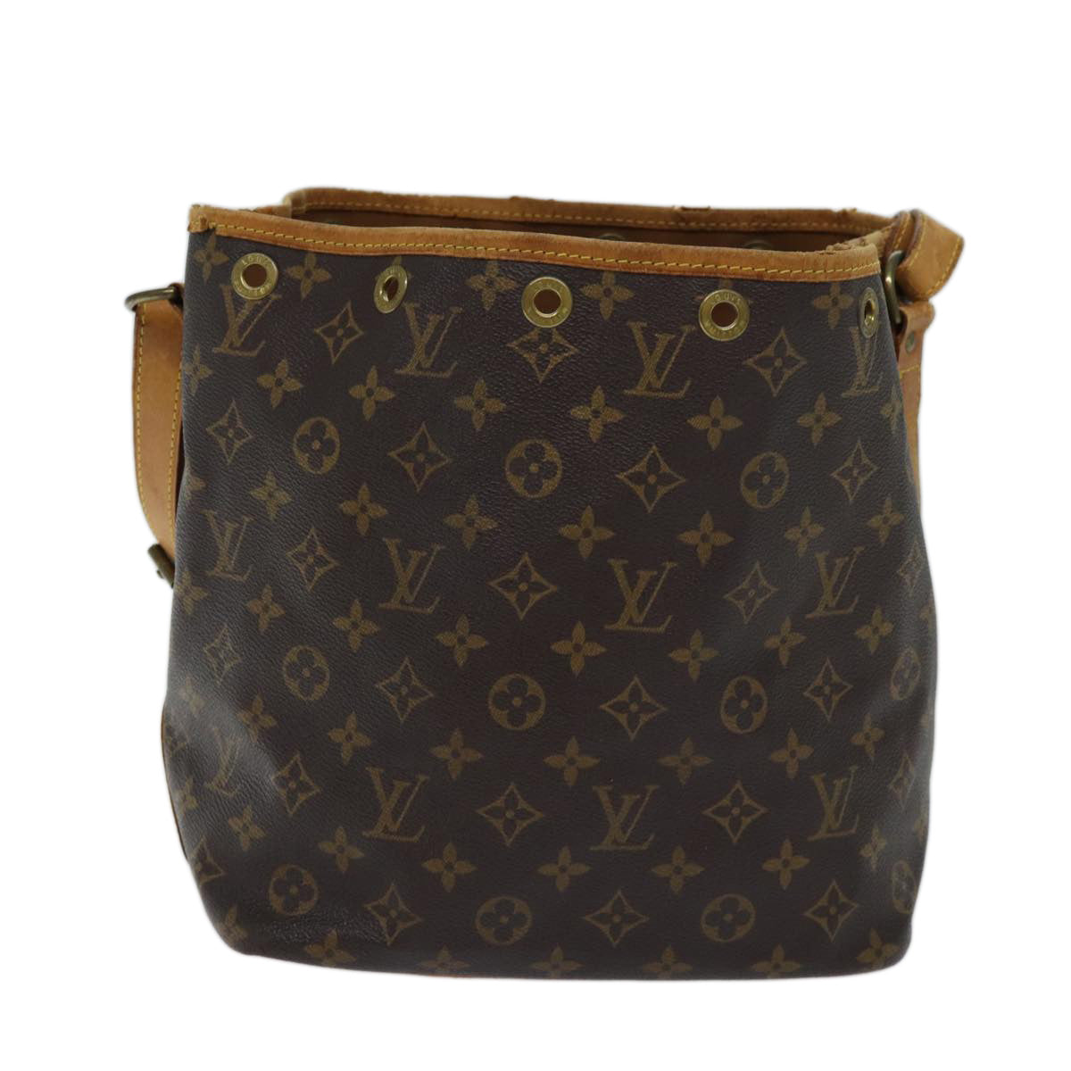 LOUIS VUITTON Monogram Petit Noe Shoulder Bag M42226 LV Auth ki4390