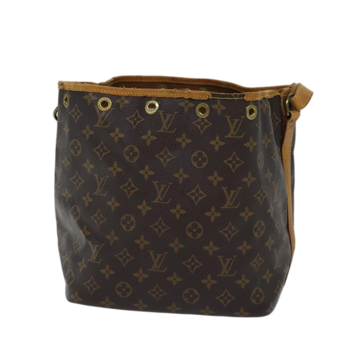 LOUIS VUITTON Monogram Petit Noe Shoulder Bag M42226 LV Auth ki4390