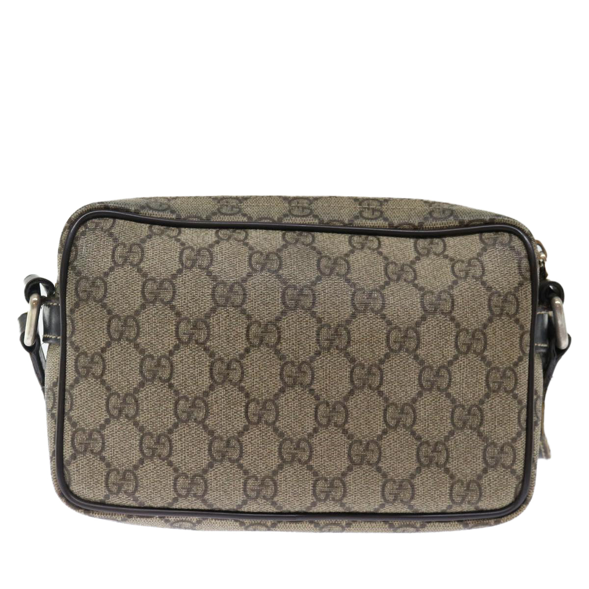 GUCCI GG Supreme Shoulder Bag PVC Beige 201447 Auth ki4395 - 0