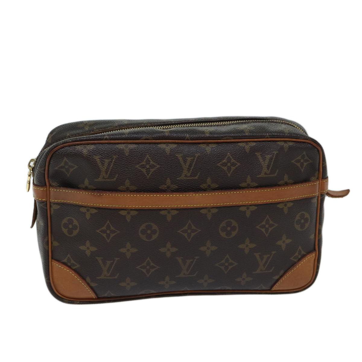 LOUIS VUITTON Monogram Compiegne 28 Clutch Bag M51845 LV Auth ki4398 - 0