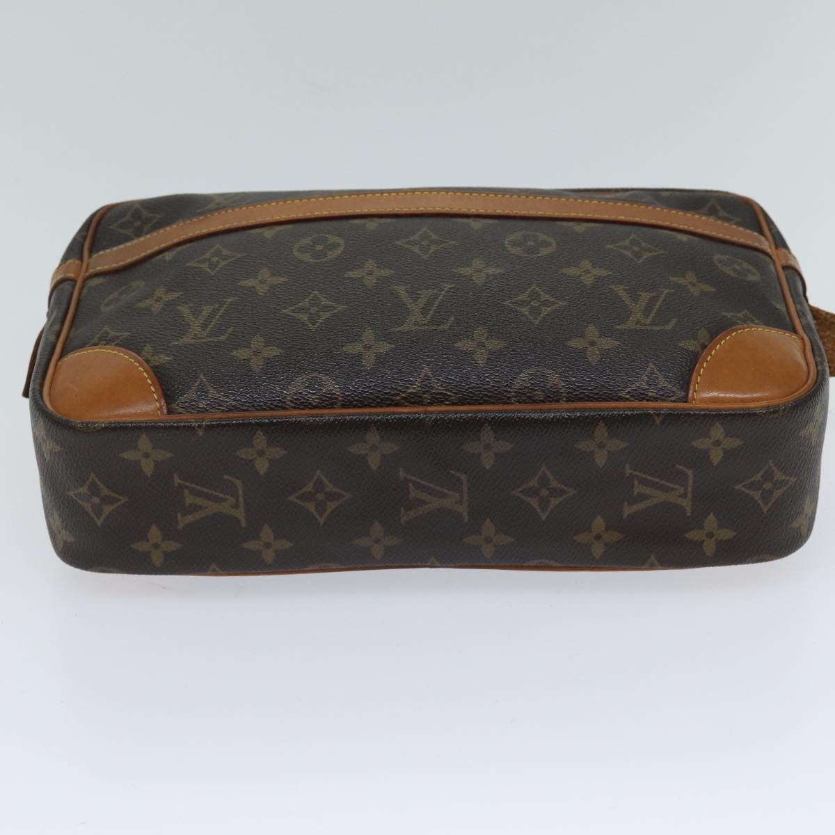 LOUIS VUITTON Monogram Compiegne 28 Clutch Bag M51845 LV Auth ki4398